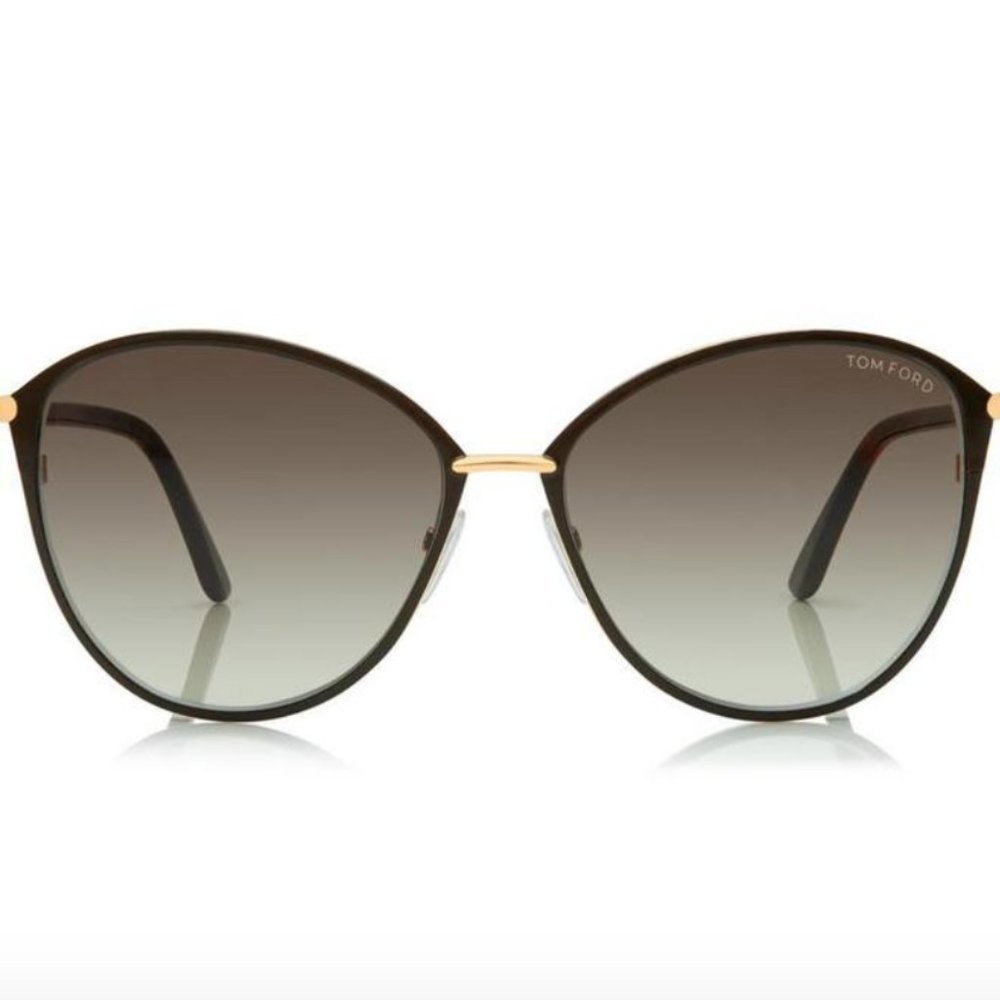 TOM FORD Aviator Penelope Sunglasses in Rose Gold